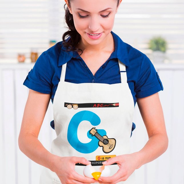 Alphabet Letter G is for Guitar Standard Apron (Creator Uploaded)