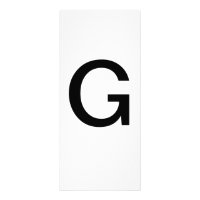 Alphabet Letter G Learning Education Card