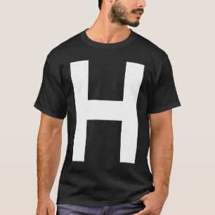 Alphabet Letter H capital upper case T-Shirt