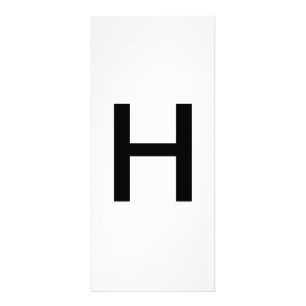 Alphabet Letter H Learning Education Card