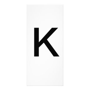 Alphabet Letter K Learning Education Card