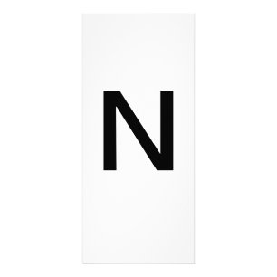 Alphabet Letter N Learning Education Card