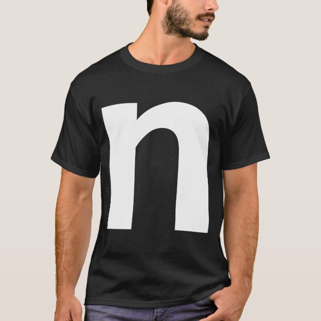 Alphabet Letter N small lower case Matching Group  T-Shirt (Front)