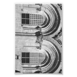 Alphabet Letter Photography B7 Black and White 4x6 Photo Print
