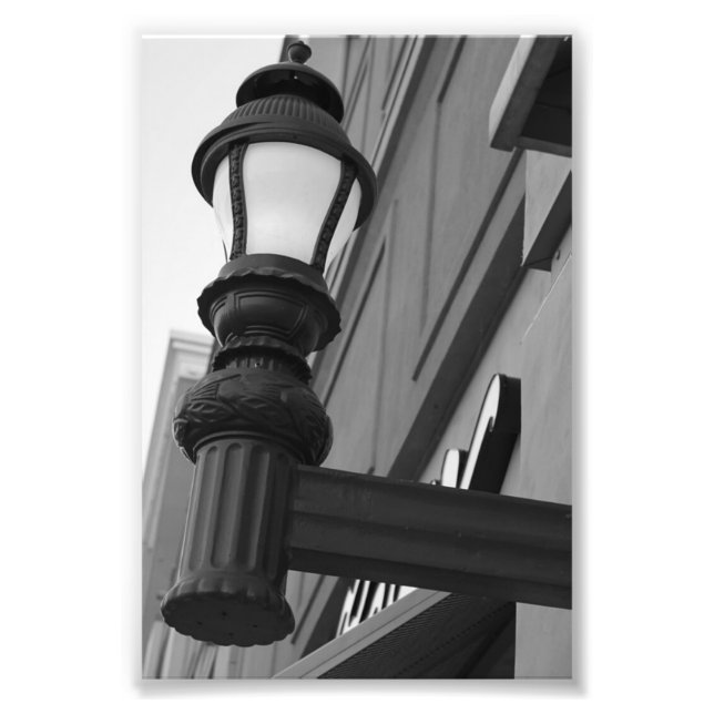 Alphabet Letter Photography L8 Black and White 4x6 Photo Print (Front)