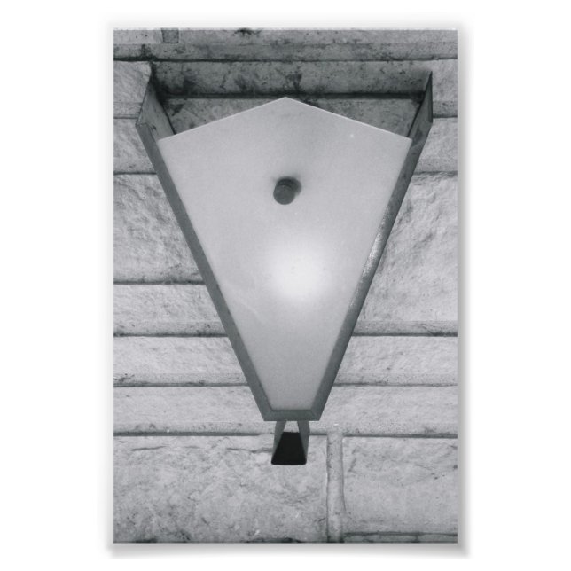 Alphabet Letter Photography V2 Black and White 4x6 Photo Print (Front)