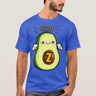 Alphabet Letter Z Cute Holy Guacamole Avocado T-Shirt