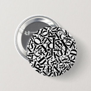 Alphabet Letters 2 Inch Round Button
