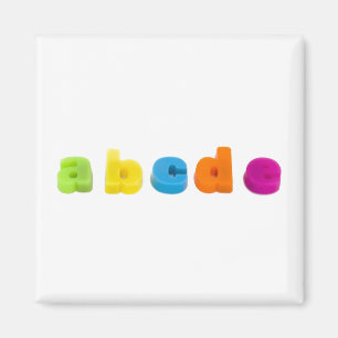 alphabet letters fridge magnet