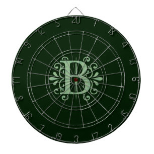Alphabet letters - letter B - green Dartboard