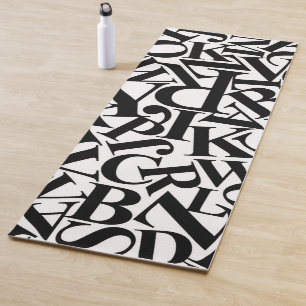Alphabet Letters Yoga Mat