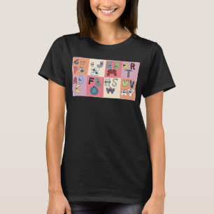 Alphabet Lore abc Costume For Boys Matching 26 Let T-Shirt