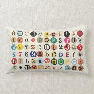 Alphabet Lumbar Pillow