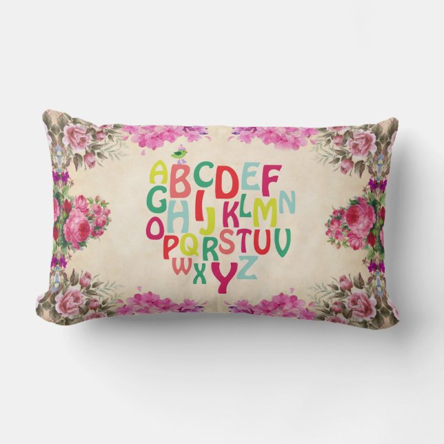 Alphabet Lumbar Pillow (Front)