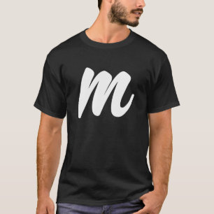 Alphabet M Group Lazy Halloween Fancy Dress T-Shirt