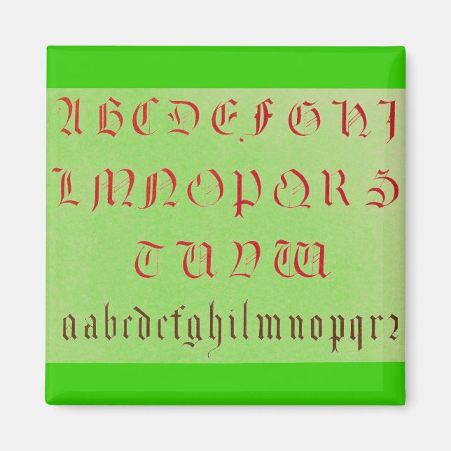 Alphabet Magnet (Front)