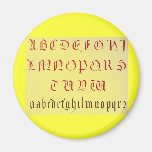 Alphabet Magnet (Front)