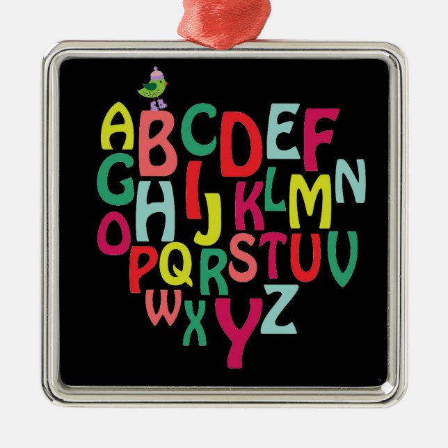 Alphabet Metal Ornament (Front)