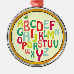 Alphabet Metal Ornament