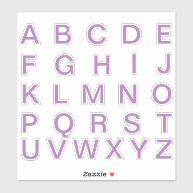 Alphabet Monogram Letters Initial (Sheet)