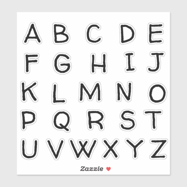 Alphabet Monogram Letters Initial (Sheet)