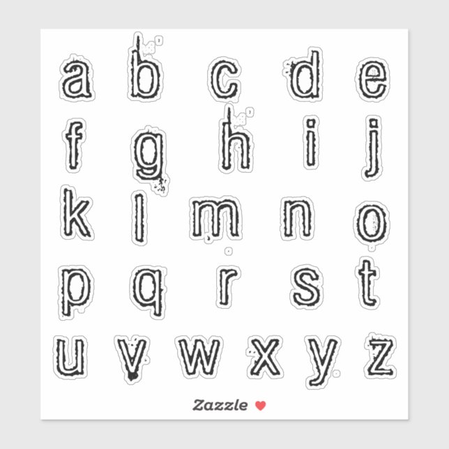 Alphabet Monogram Letters Initial (Sheet)