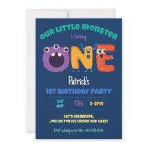Alphabet Monsters 1st Birthday Our Little Monster 