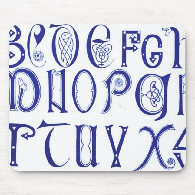 Alphabet Mouse Pad (Front)
