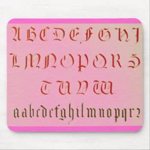 Alphabet Mouse Pad