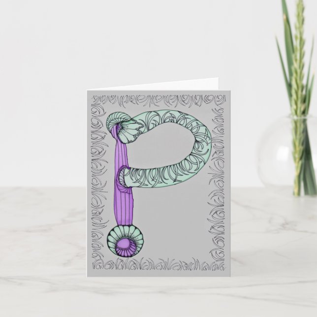 Alphabet Note Card Letter P (Front)