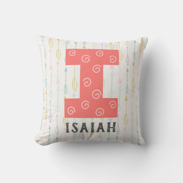 Alphabet Nursery Throw Pillow (Front)