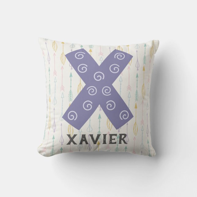 Alphabet Nursery Throw Pillow (Front)