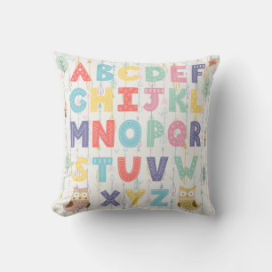 Alphabet Nursery Throw Pillow
