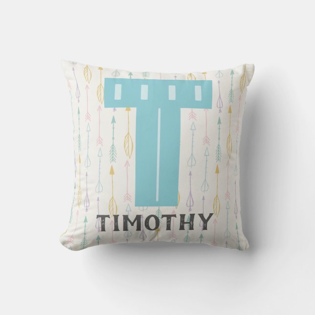 Alphabet Nursery Throw Pillow (Front)