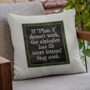 Alphabet of Possibilities Throw Pillow