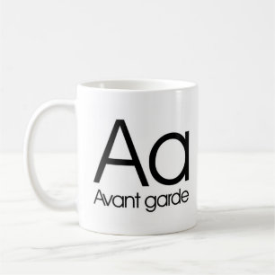 Alphabet Of Typography Mug - Avant Garde