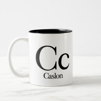Alphabet Of Typography Mug - Caslon