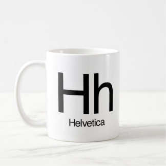 Alphabet Of Typography Mug - Helvetica