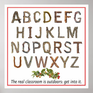 Alphabet Outdoor Classroom Poster