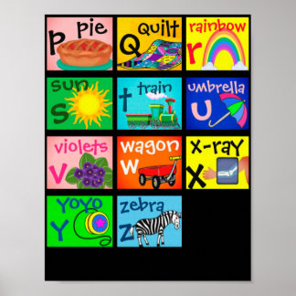 Alphabet page 2 poster