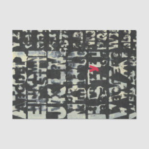 Alphabet Painting by Norman Wyatt Tissue Paper