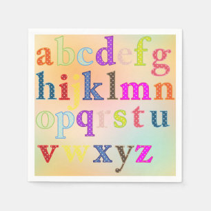 Alphabet Paper Napkin