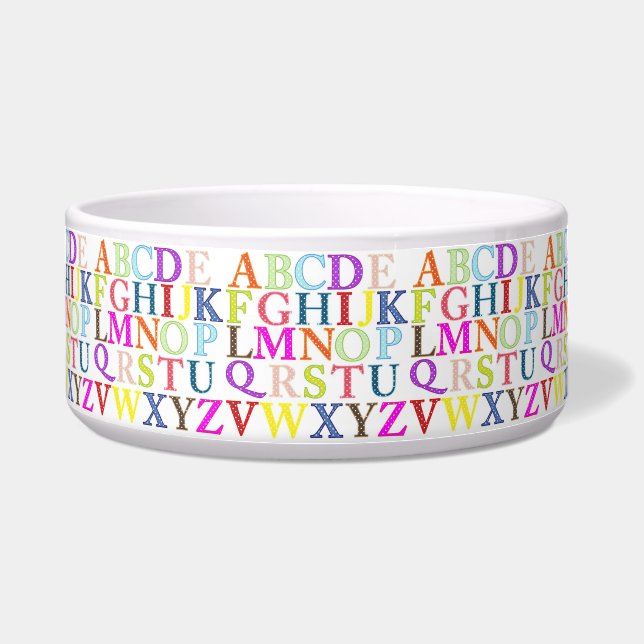 Alphabet Pet Bowl (Front)