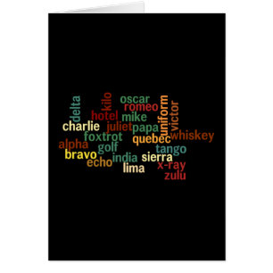 Alphabet phonétique de l'OTAN (arrière - plan