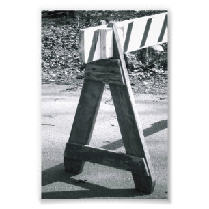 Alphabet Photo Letter A2 Black and White 4x6