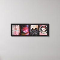 Alphabet Photography Collage, HOME Letter Word Art