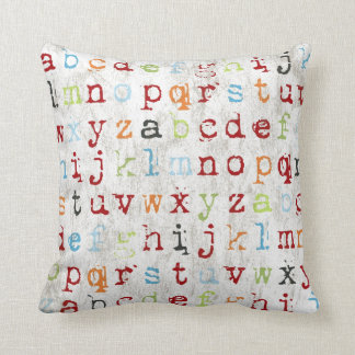 Alphabet Pillow covered with abc's