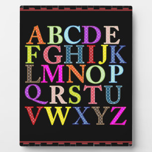 Alphabet Plaque