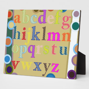 Alphabet Plaque