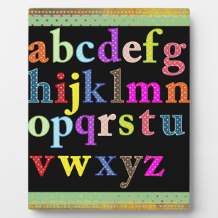 Alphabet Plaque